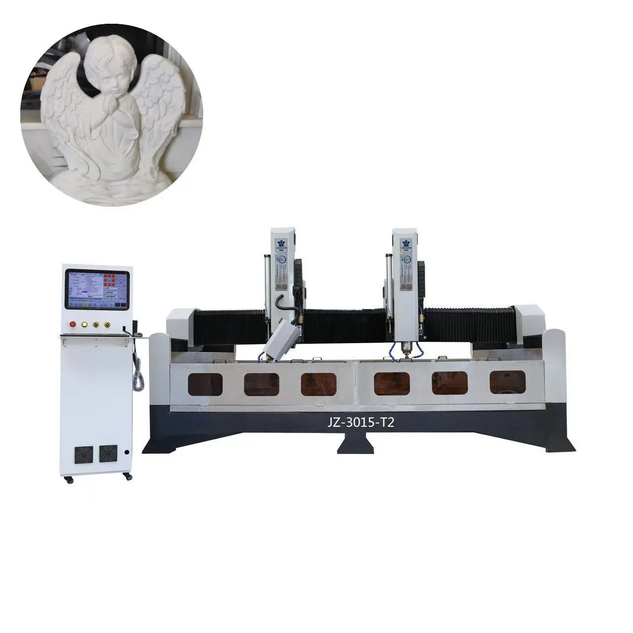 JZ-3015-T2 3D CNC kivinikerdusmasin hauakivide, skulptuuride ja arhitektuurikunsti jaoks